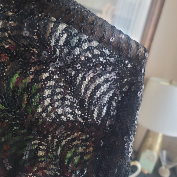 Formal sheer & sequence shawl - Picture 5 of 10